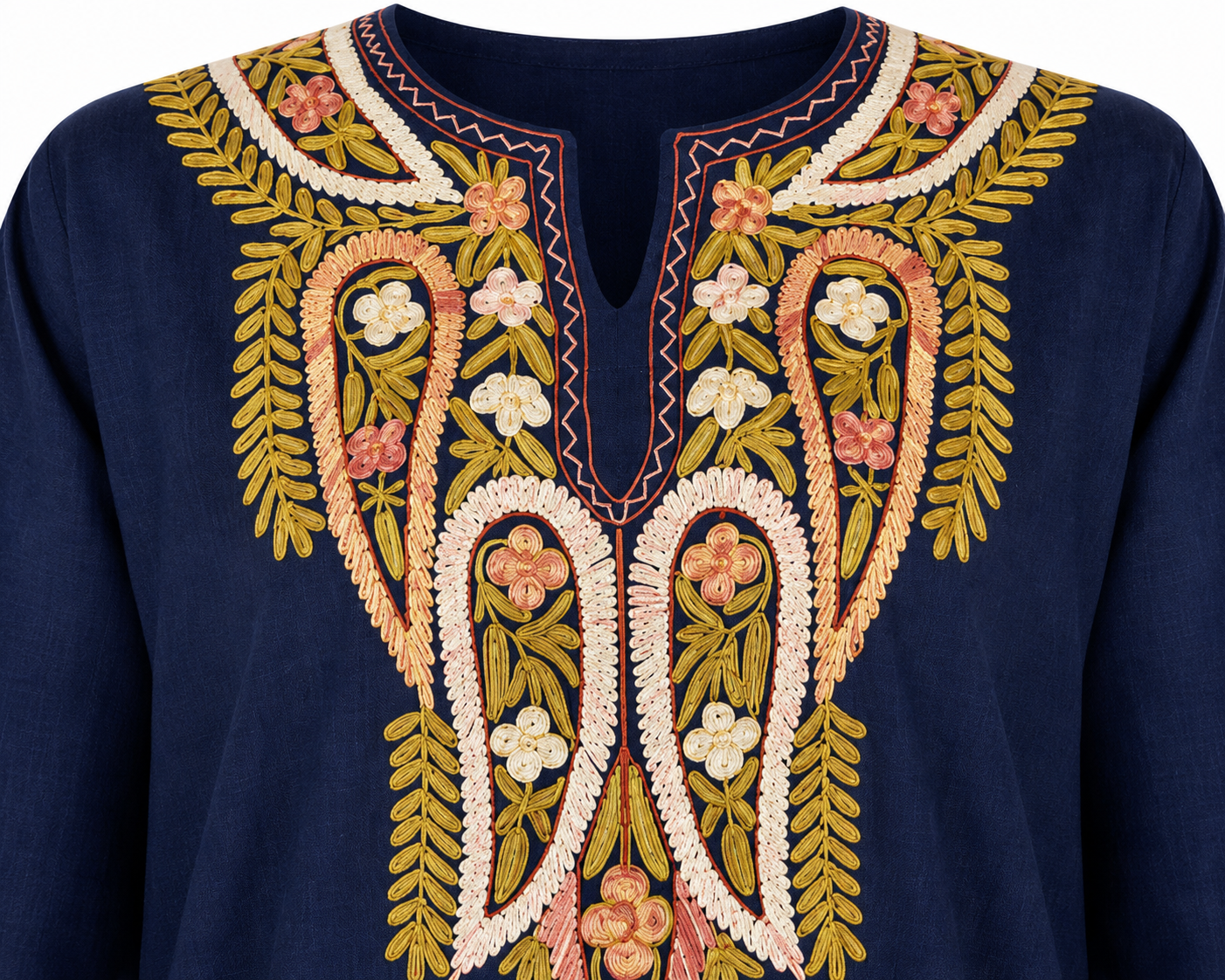 Kashmir Aari cotton Co-Ord Set | Royal Indigo